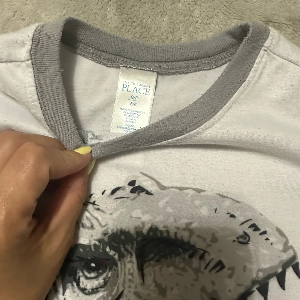 The Children's Place Gray Dinosaur Tee